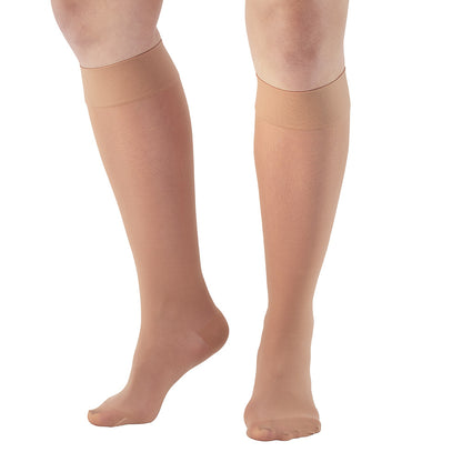 AW Style 280 Signature Sheers Closed Toe Knee Highs - 20-30 mmHg - Lt Beige