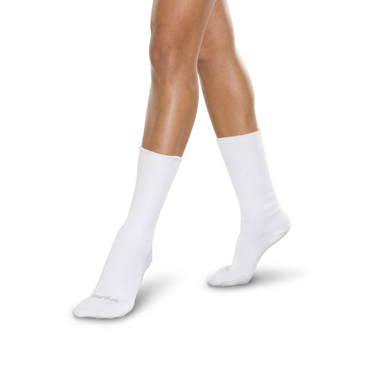 SmartKnit Seamless Diabetic Coolmax Crew Socks - SmartKnit Seamless Diabetic Coolmax Crew Socks - White