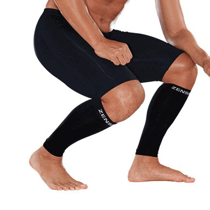 Men's Zensah | FRESH LEG Compression Leg Sleeves | Black