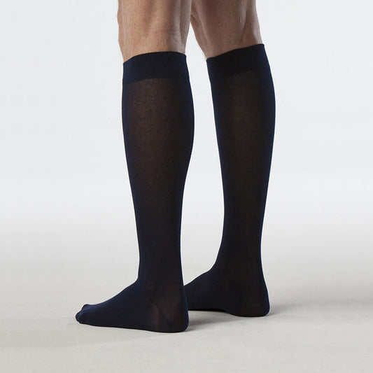 Sigvaris Well Being 191 Zurich Collection Men's Sea Island Cotton Socks 15-20 mmHg - Sigvaris Compression Socks 191 Zurich Collection Men's Sea Island Cotton Knee High Socks - 15-20 mmHg