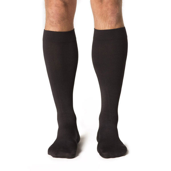 Sigvaris 823 Men's Midtown Microfiber Socks - 30-40 mmHg - Black