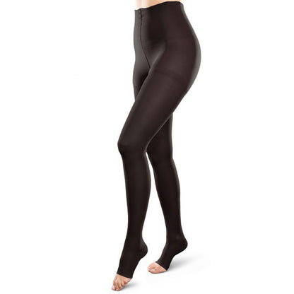 Therafirm EASE Opaque Unisex Open Toe Waist High - 15-20 mmHg - Black