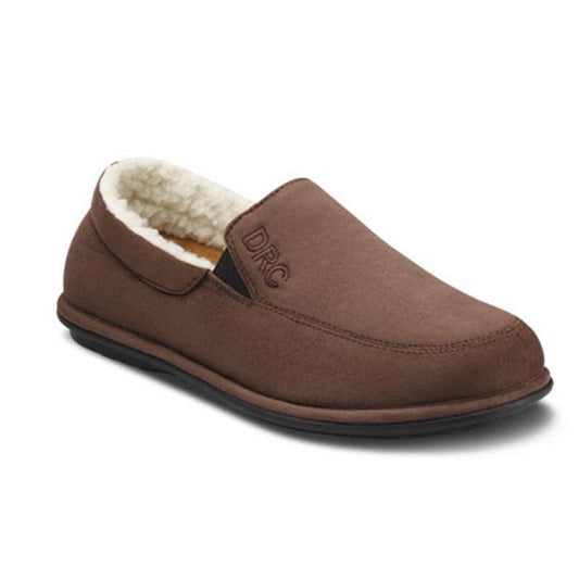 Dr. Comfort Men's Relax Slippers - Dr. Comfort Men's Relax Slippers - Chocolate 