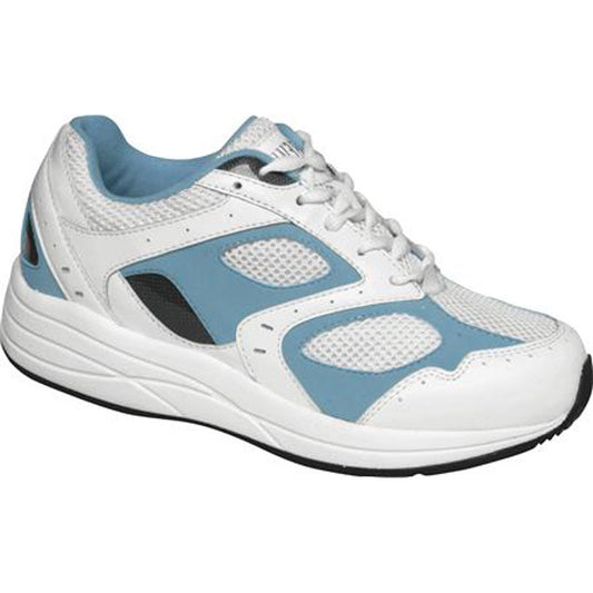 Drew Women's Flare Athletic Shoes - Drew Women's Flare Athletic Shoes - White/Blue Leather/White Mesh