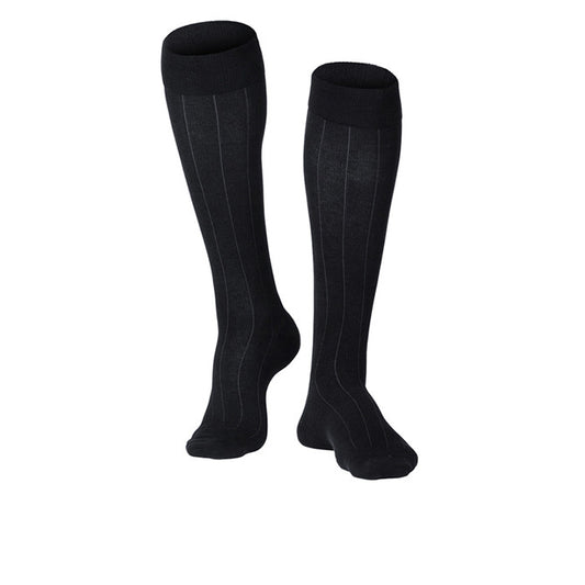 Touch Compression Men's Intelligent Rib Pattern Socks 15-20 mmHg - Touch Compression Men's Intelligent Rib Pattern Socks - 15-20 mmHg - Black