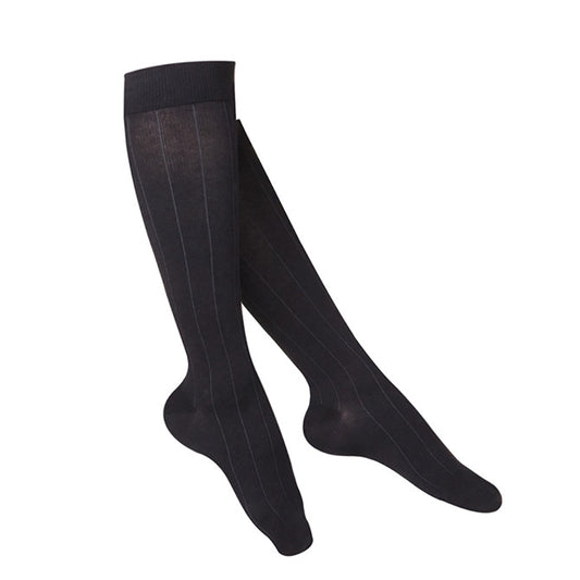 Touch Compression Women's Intelligent Rib Pattern Socks 15-20 mmHg - Touch Compression Women's Intelligent Rib Pattern Socks - 15-20 mmHg - Black