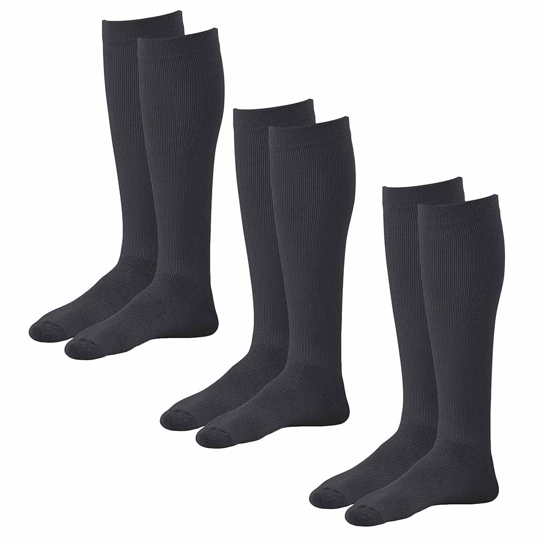 AW 632 Diabetic Knee High Socks 8-15 mmHg (3 Pack)