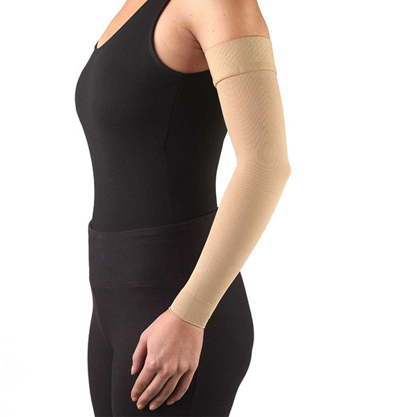 Sigvaris Specialty 562 Secure Lymphedema Armsleeve w/Dot Top Band - 20-30  mmHg