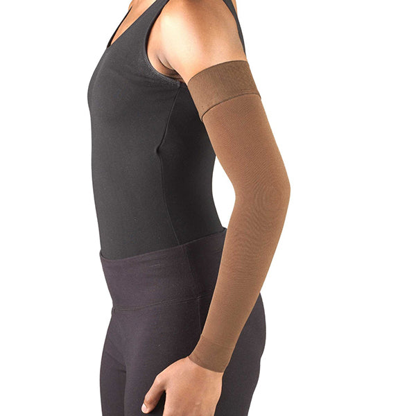 AW Style 707 Lymphedema Armsleeve w/ Gauntlet - 20-30 mmHg Sand