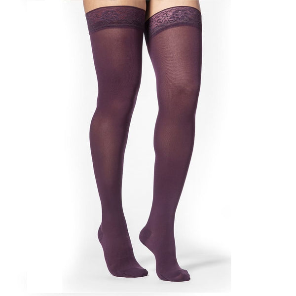 Sigvaris Style 781 Sheer Open and Closed Toe Thigh Highs w/Grip Top - 15-20  mmHg
