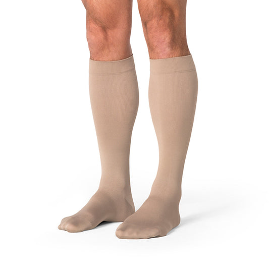 Sigvaris Essential 862 Opaque Men's Knee Highs 20-30 mmHg - Sigvaris 862 Select Comfort Men's Closed Toe Knee Highs - 20-30 mmHg - Crispa