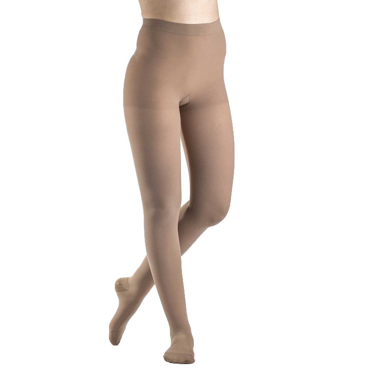 Sigvaris Dynaven 972 Access Open Toe Pantyhose - 20-30 mmHg Beige