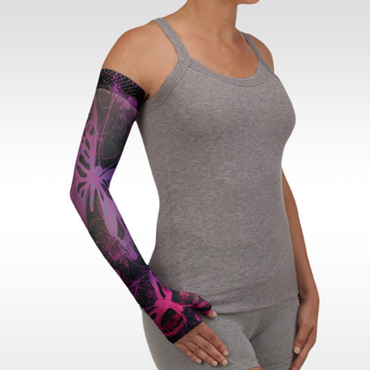 Juzo Soft 2000 Print Butterfly Psychedelic Purple Armsleeve 15-20 mmHg - Juzo Soft 2000 Print Butterfly Armsleeve Psychedelic Purple