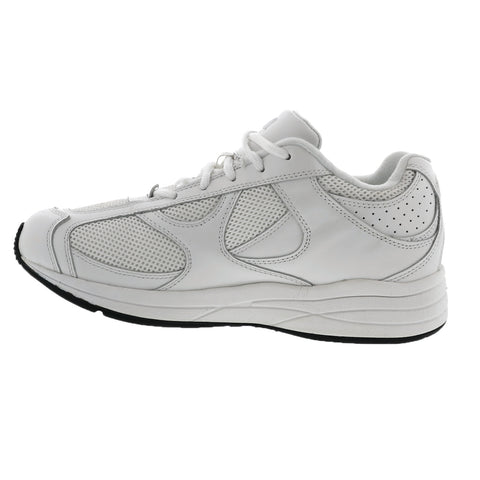 Drew Men's Surge Leather Athletic Shoes White | Ames Walker