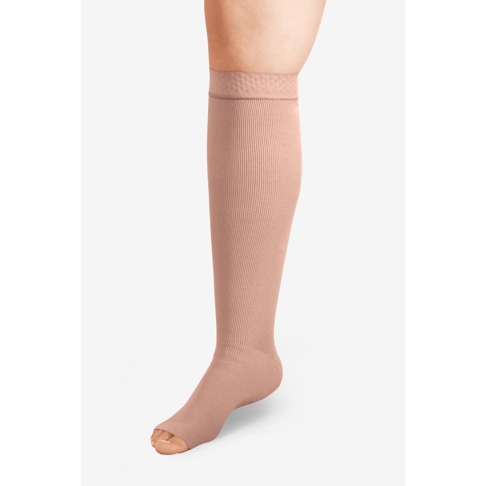 L&R USA (Solaris) ExoStrong Below Knee Open Toe w/Knit Top 20-30 mmHg