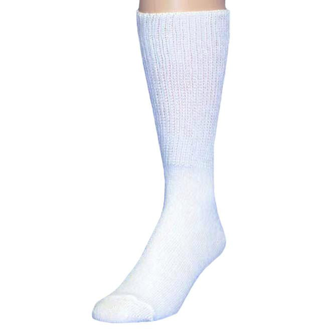 HealthTrak Men's No-Bind Comfort Top Crew Socks - 2 Pack