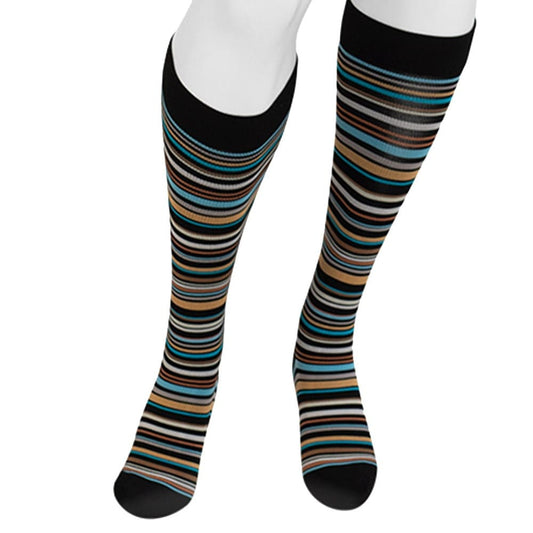 Juzo Power Vibe Knee High Socks 20-30 mmHg - Juzo Power Vibe Knee High Socks - 20-30 mmHg Super Stripe