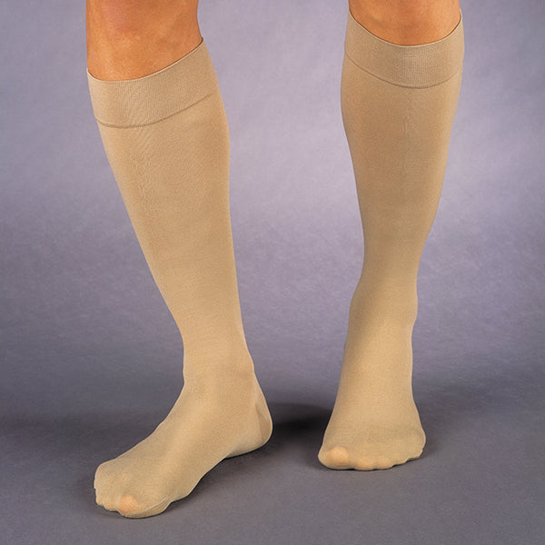 Jobst For Men Knee High Ribbed Closed Toe Socks 115088 Medical Compression  20-30 Black - Men's Socks - Easton Shoes