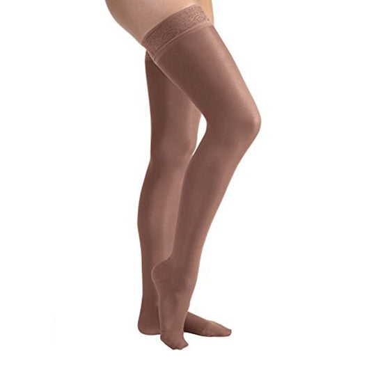 Jobst UltraSheer Thigh Highs w/Lace Band 15-20 mmHg - Jobst UltraSheer Closed Toe Thigh Highs w/ Lace Band  Espresso