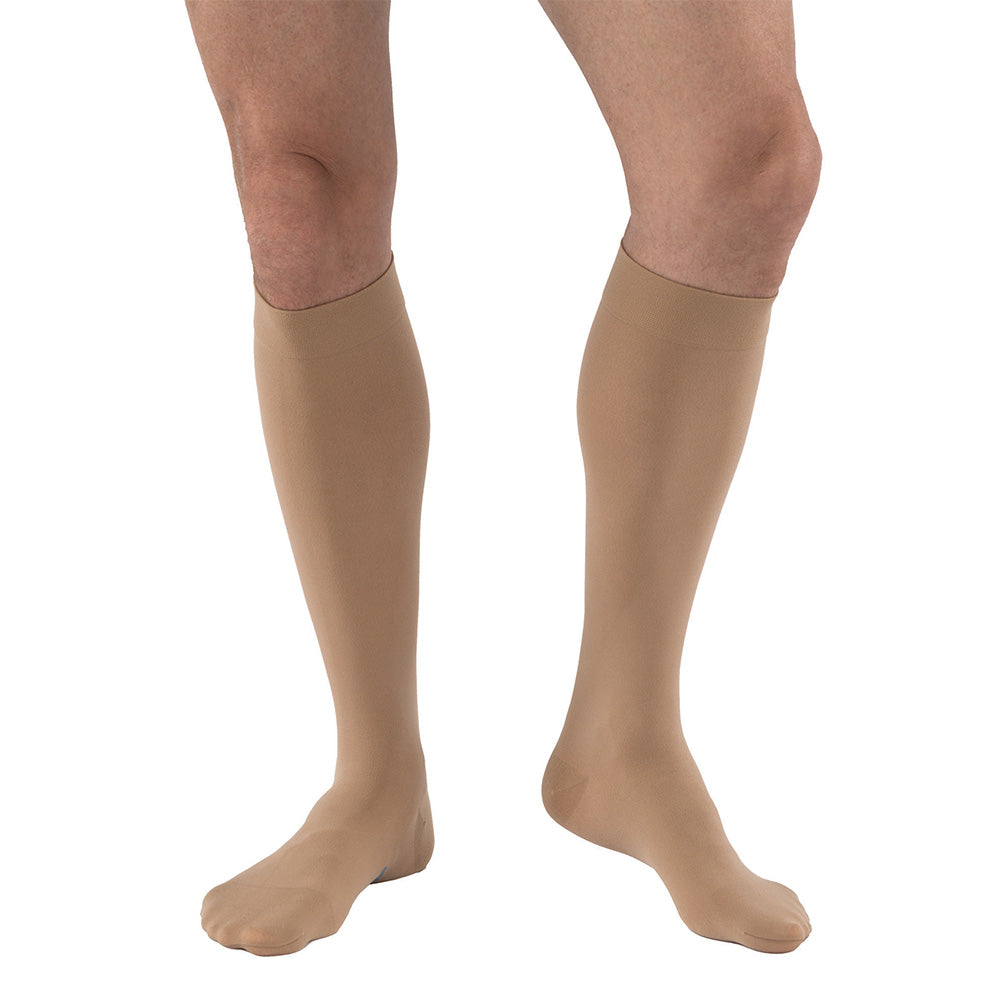 Jobst Relief Closed Toe Knee Highs w/ Silicone Band - 20-30 mmHg Beige