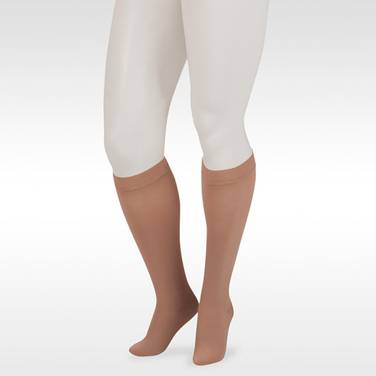 Juzo 3511 Dynamic Soft Max Knee Highs w/Silicone 5cm Band 20-30 mmHg - Juzo 3511 Dynamic (Varin) Soft Closed Toe Max Knee Highs w/Silicone 5cm Band-20-30 mmHg Beige