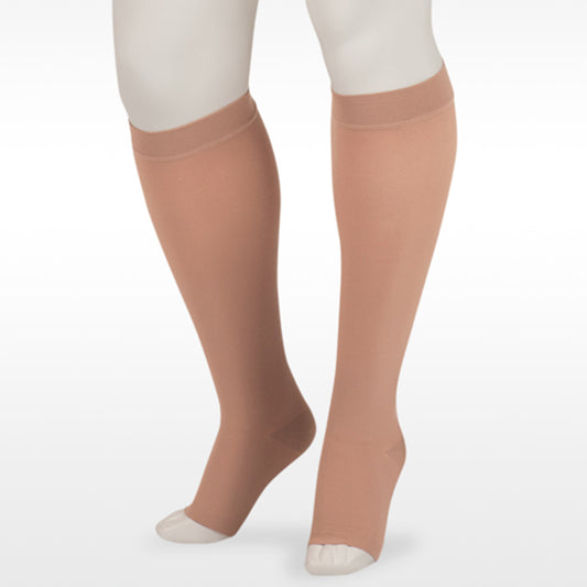 Juzo 3511 Dynamic Soft Open Toe Knee Highs 20-30 mmHg - Juzo 3511 Dynamic (Varin) Soft Open Toe Knee Highs - 20-30 mmHg Beige