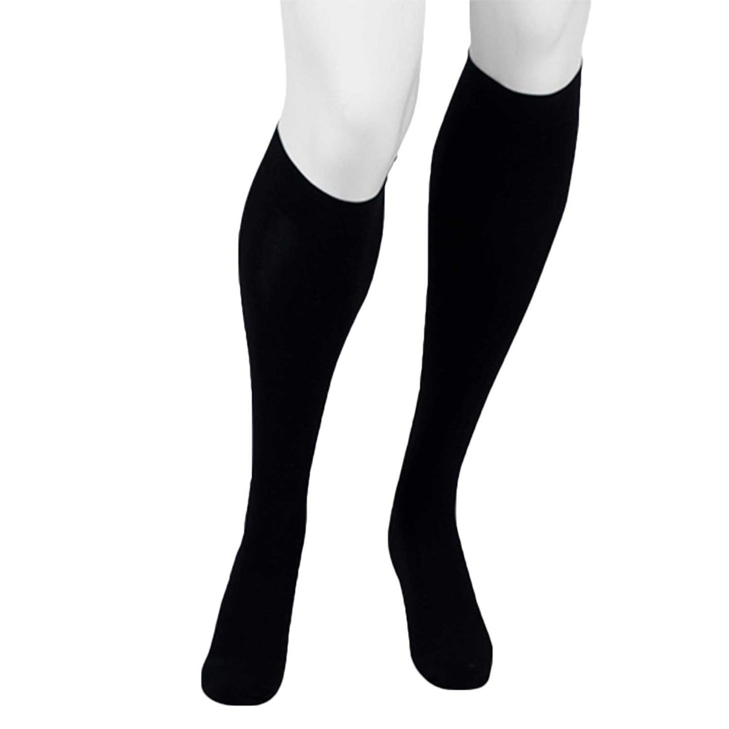 Juzo Assist 3611 Closed Toe Knee Highs  w/Silicone Band - 20-30 mmHg Black