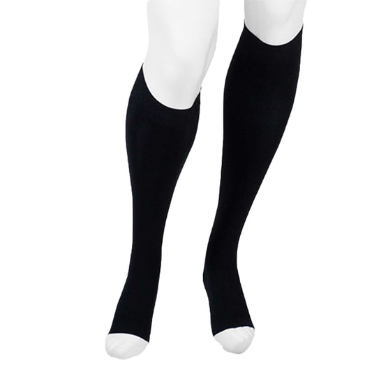 Juzo Move 3611 Open Toe Knee Highs 20-30 mmHg - Juzo Assist 3611 Open Toe Knee Highs - 20-30 mmHg Black