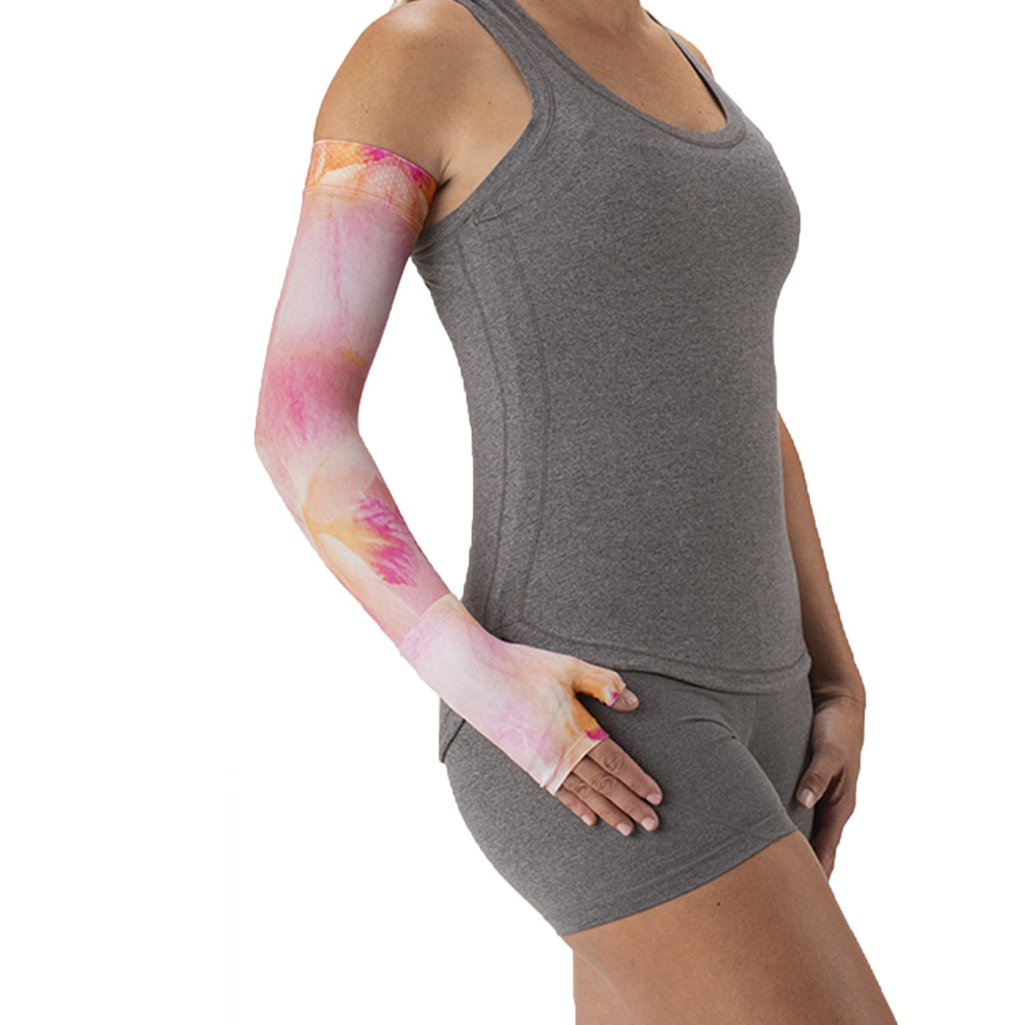 Juzo Soft 2000 Print Pink Orchid Armsleeve 15-20 mmHg