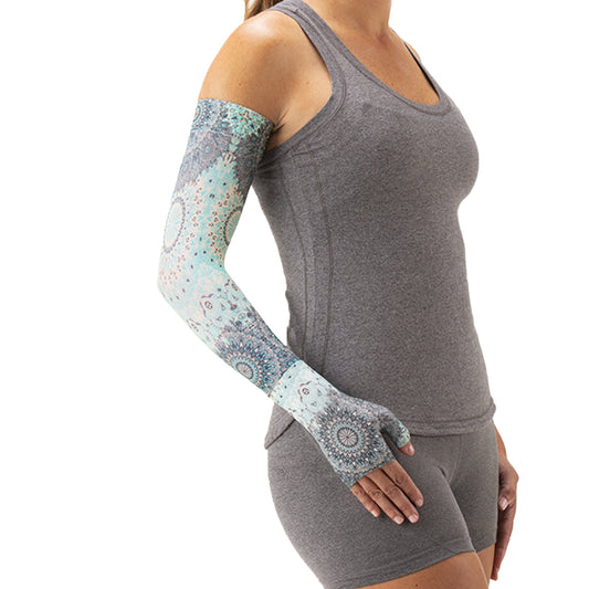 Juzo Soft 2000 Print Teal Starburst Armsleeve 15-20 mmHg - Juzo Soft 2000 Print Teal Starburst Armsleeve - 15-20 mmHg