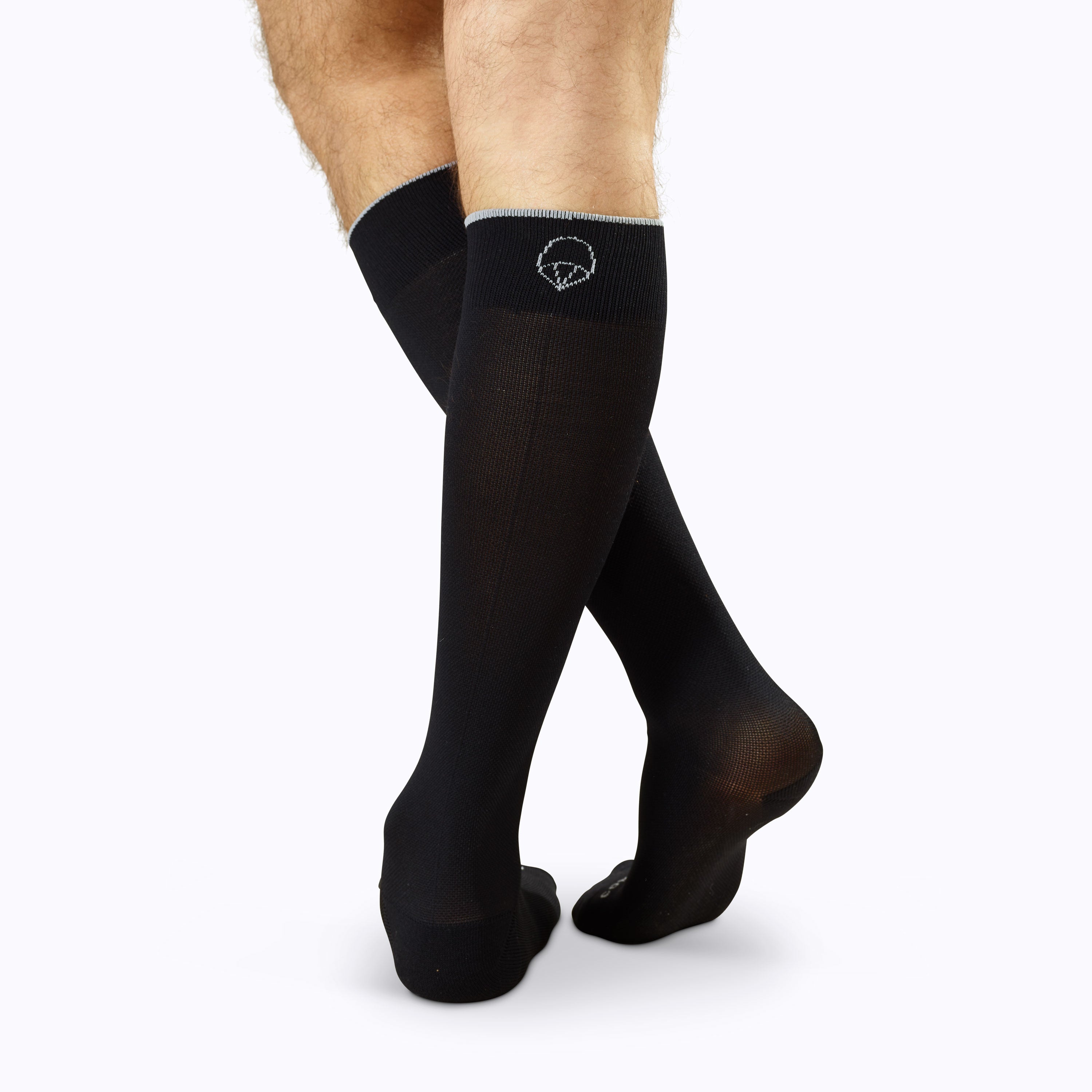 Comrad Solids Knee High Socks - 20-30 mmHg