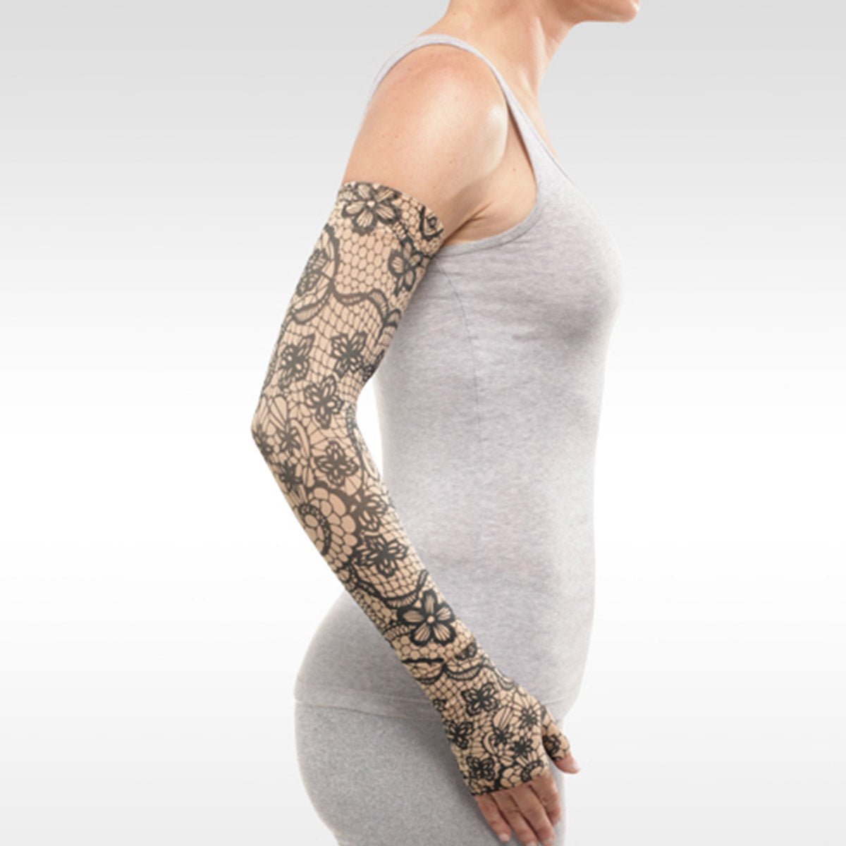 Juzo Soft 2002 Seasonal Print Henna Armsleeve Mosaic Henna