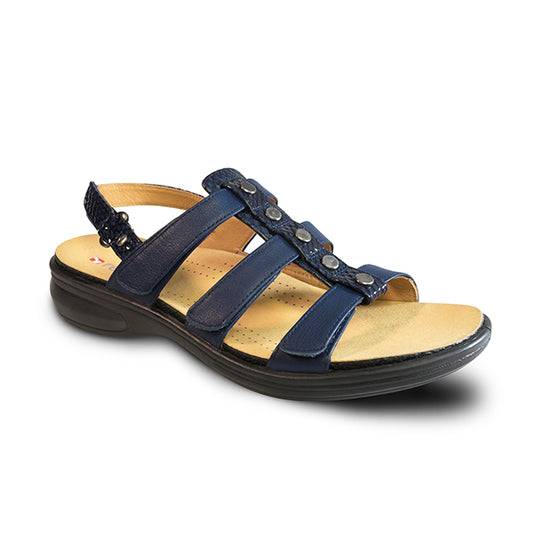 Revere Women's Toledo Backstrap Sandals - Revere Women's Toledo Backstrap Sandals Navy