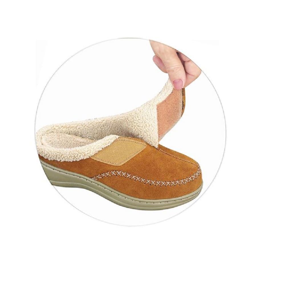 Orthofeet women's Charlotte Slipper velcro closure