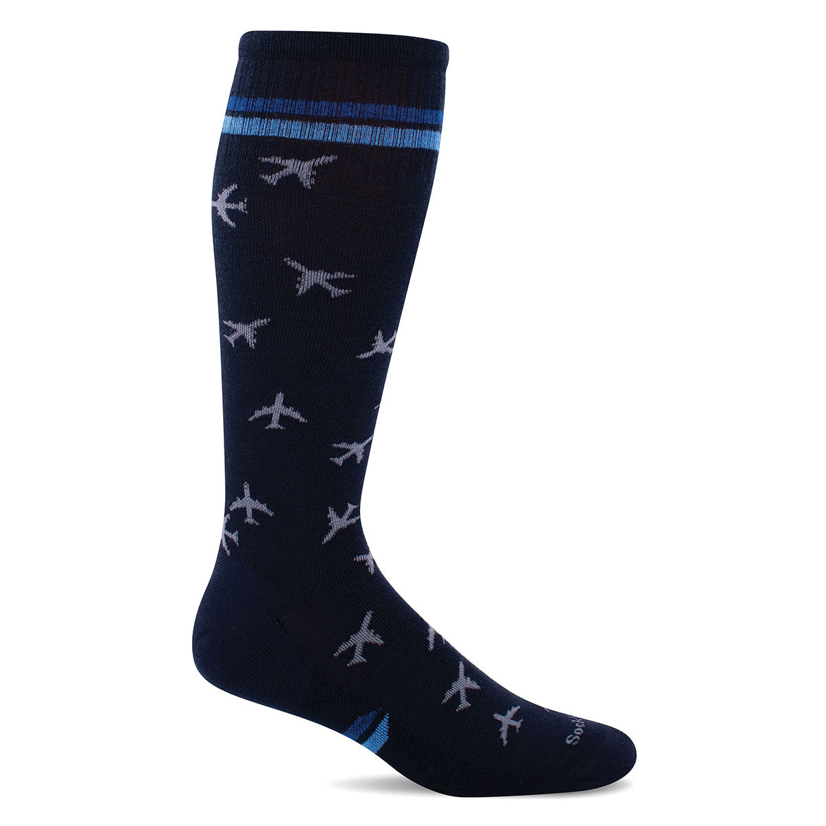 SockWell Men's In Flight Socks 15-20 mmHg Navy