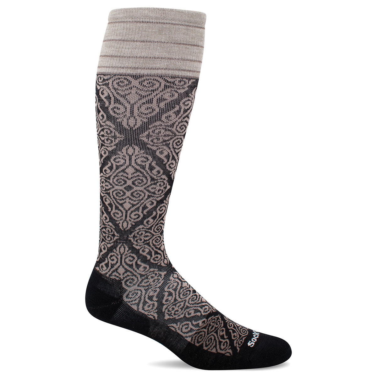 SockWell Women's The Raj Knee High Socks - 20-30 mmHg Black