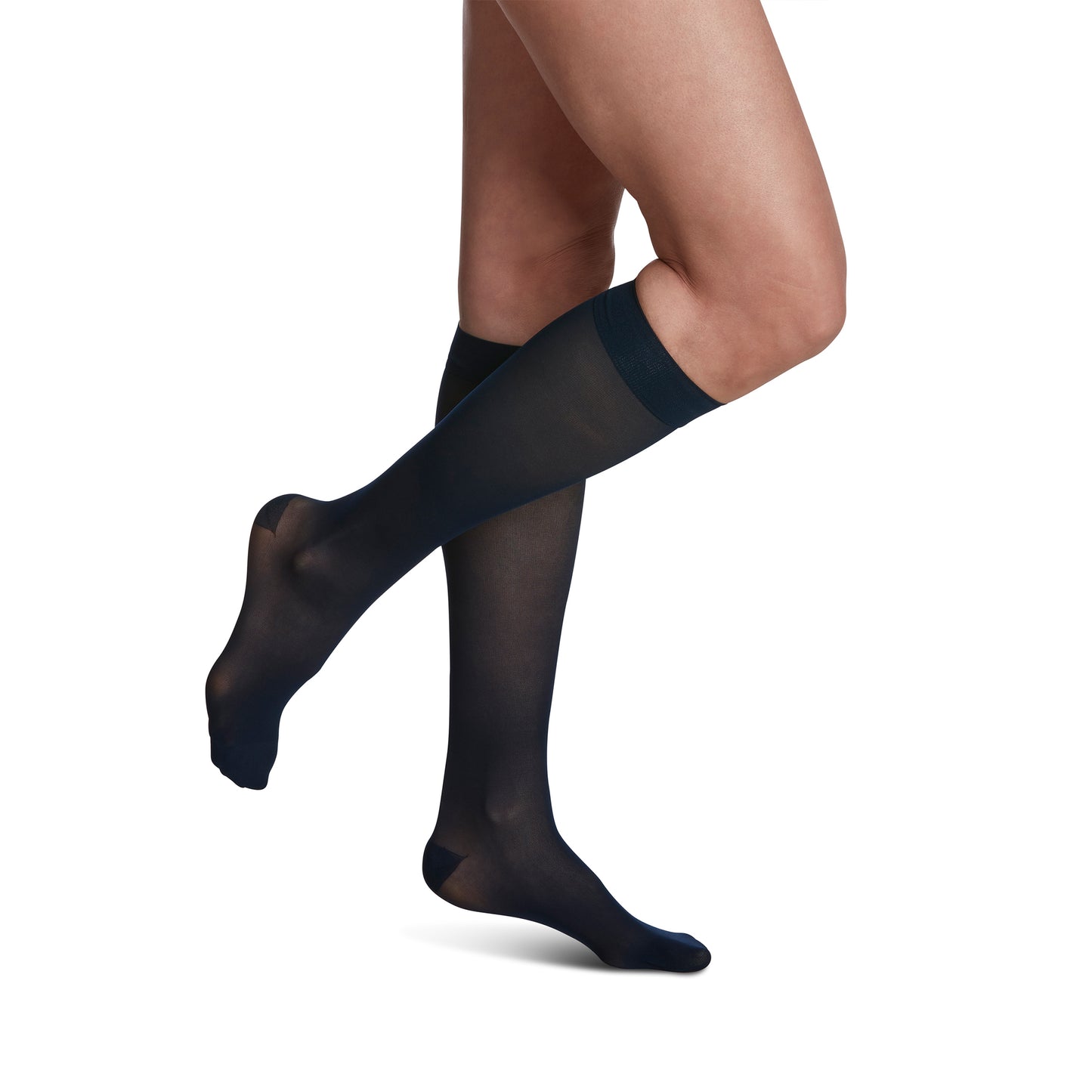 Sigvaris Style 781 Sheer Closed Toe Knee Highs - 15-20 mmHg Dark Navy