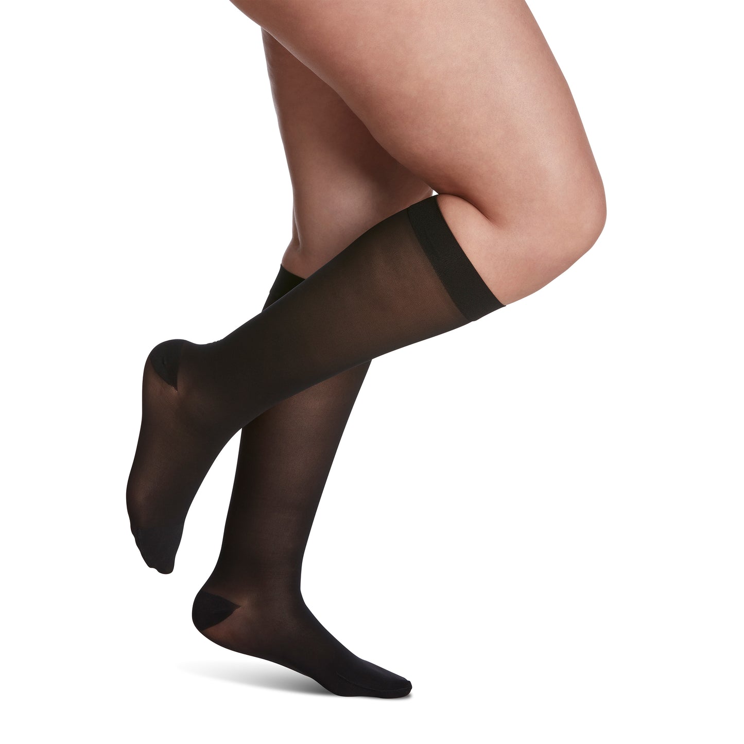 Sigvaris Style 781 Sheer Closed Toe Knee Highs - 15-20 mmHg Black