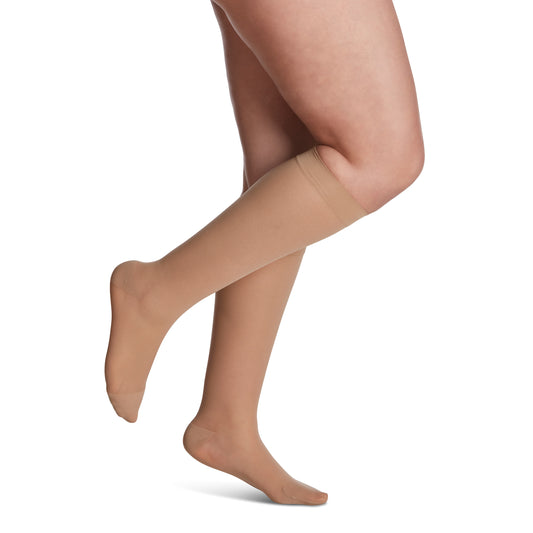 Sigvaris Style 781 Women's Sheer Knee Highs 15-20 mmHg - Sigvaris Style 781 Sheer Closed Toe Knee Highs - 15-20 mmHg Golden