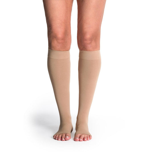 Sigvaris Style 842 Women's Soft Opaque Open Toe Knee Highs 20-30 mmHg - Sigvaris Style 842 Women's Soft Opaque Open Toe Knee Highs 20-30 mmHg