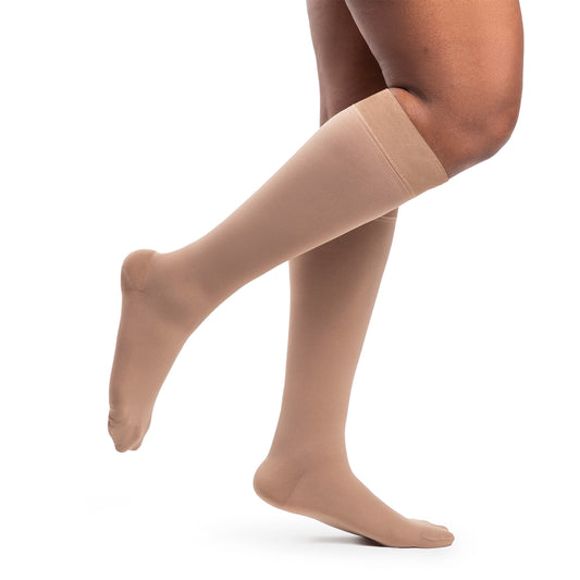 Sigvaris Dynaven 973 Access Women's Knee Highs 30-40 mmHg - Sigvaris Dynaven 973 Access Women's Closed Toe Knee Highs - 30-40 mmHg Beige