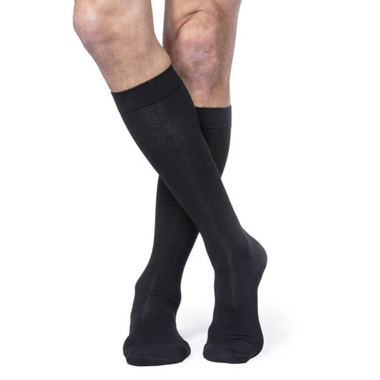 Sigvaris Essential 233 Cotton Men's Knee Highs w/Grip Top 30-40 mmHg - Sigvaris Essential 233 Cotton Men's Knee Highs w/Grip Top 30-40 mmHg