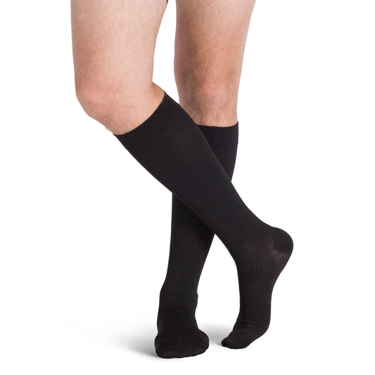 Sigvaris Men's Leisure Trouser Socks 8-15 mmHg - Sigvaris Men's Leisure Trouser Socks Black