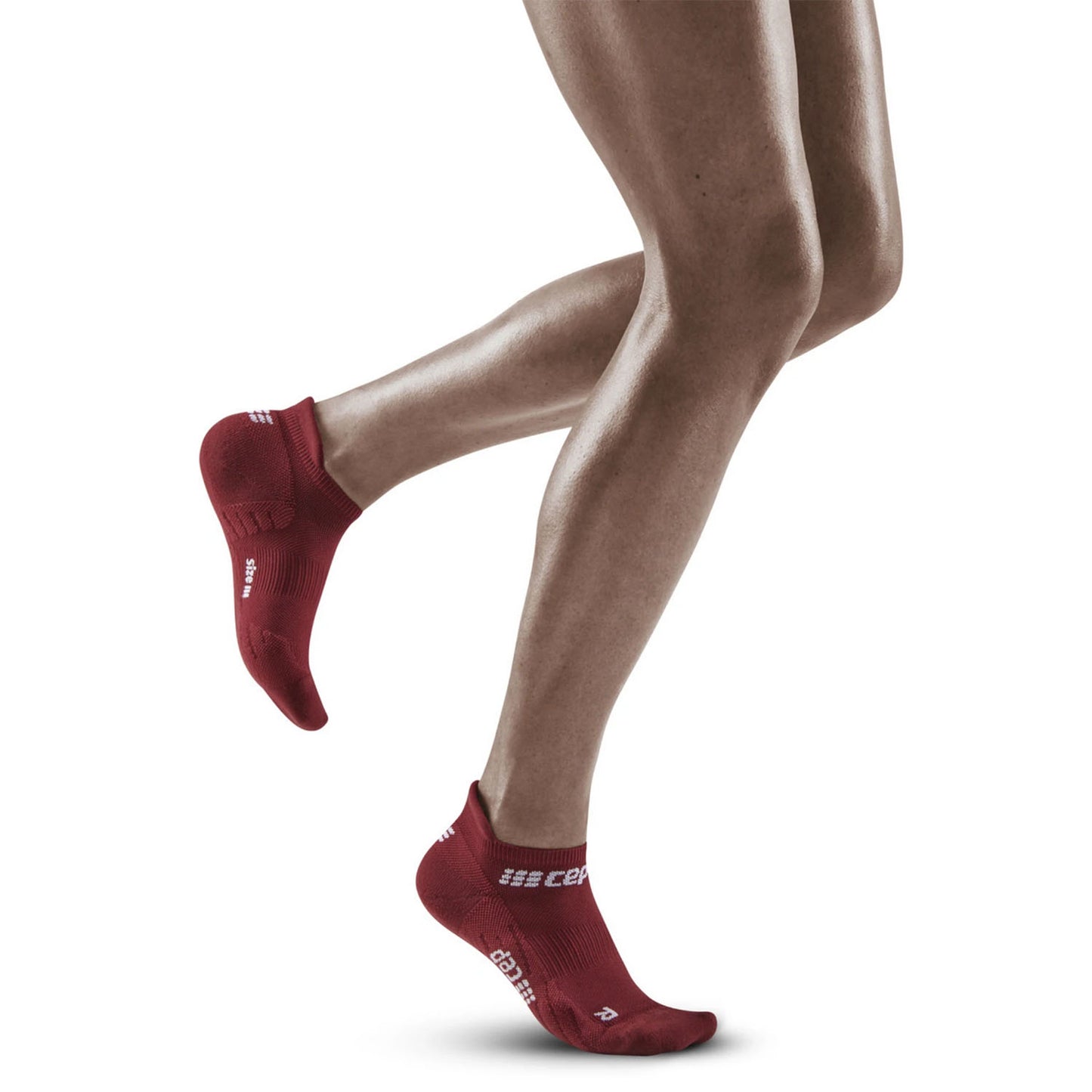 CEP Women's The Run No Show Socks 4.0 Dark Red