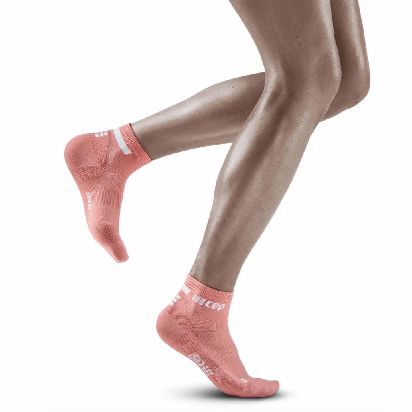 CEP Women's The Run Low Cut Compression Socks 4.0 Rose 