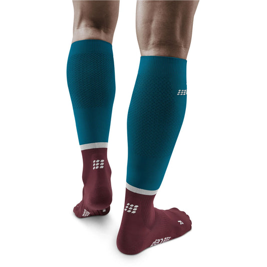 CEP Men's The Run Tall Compression Socks 4.0 - CEP Men's The Run Tall Compression Socks 4.0 Ocean Dark Red