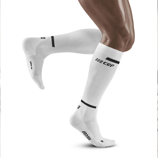 CEP Men's The Run Tall Compression Socks 4.0 - CEP Men's The Run Tall Compression Socks 4.0 Ocean White