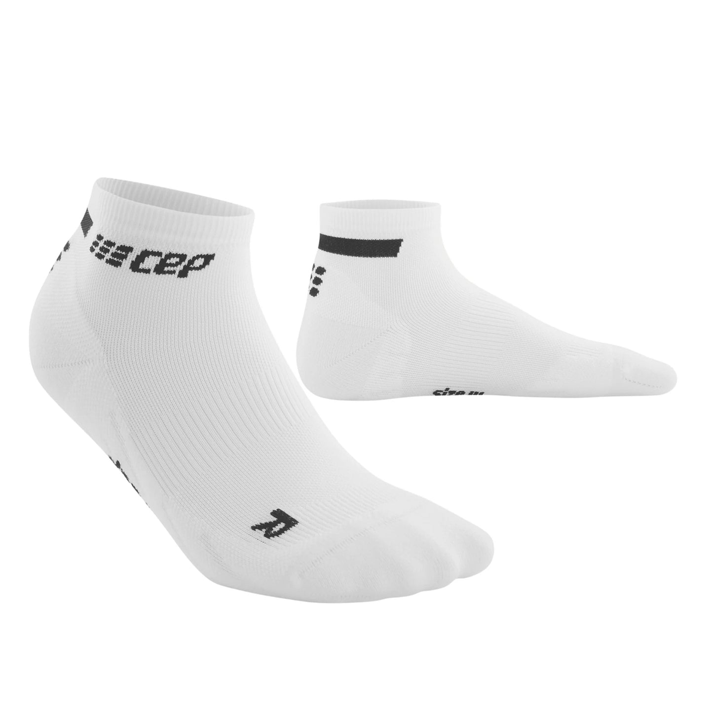 CEP Men's The Run Low Cut Compression Socks 4.0 White