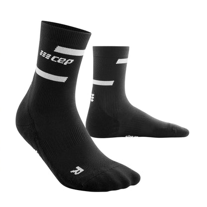 CEP Men's The Run Mid Cut Compression Socks 4.0 Black