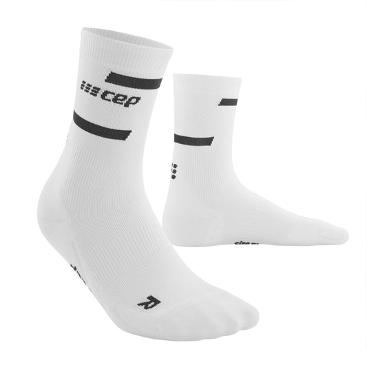 CEP Men's The Run Mid Cut Compression Socks 4.0 - CEP Men's The Run Mid Cut Compression Socks 4.0 Black White